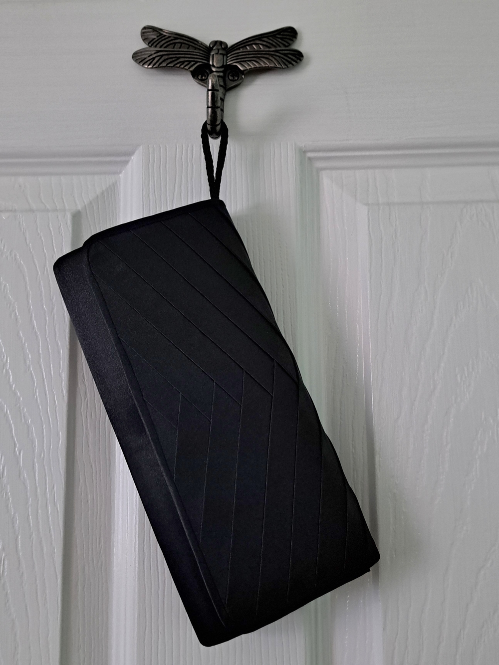 Black Satin Elegant Clutch